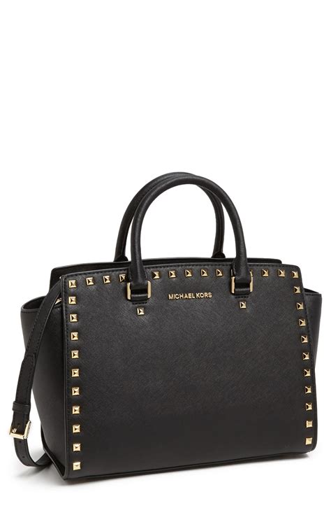 selma stud large michael kors|Michael kors selma studded satchel + FREE SHIPPING.